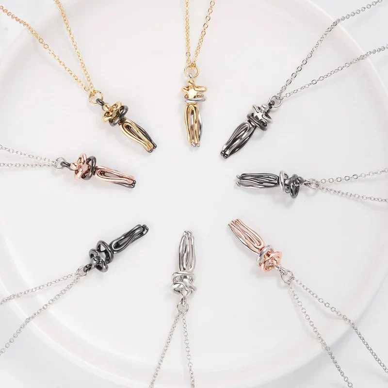Infinity Hugging Necklace - Image 3