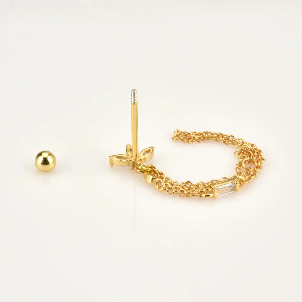 Trio Cartilage Stud Earrings - Image 6